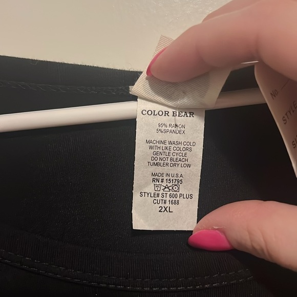 NWT Color Bear 2X Tunic Be Mine Valentine’s Day Long Sleeve Shirt black ♥️ - Picture 6 of 6